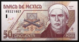 Mexico 50 Pesos 2002
P# 117; № R9321807; UNC
