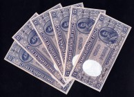 Chile Lot of 6 x 5 Pesos 1958 -59
UNC