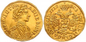 Russia 1/2 Ducat 1712 DL Later Strike in Gold
DL Later Strike in Gold