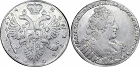 Russia 1 Rouble 1734 RR
Bit# 83 R1; 5 Roubles by Ilyin. 8 Roubles by Petrov. Silver, 26,05g. XF. Lustrous. Worthy collectible sample.