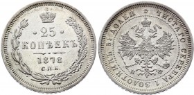 Russia 25 Kopeks 1878 СПБ НФ
Bit# 156; Silver 5.07g; XF+