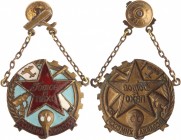 Russia - USSR Badge Ready for PVHO OSOAVIAHIM USSR 1935 МД
Avers# 532; Brass; Enamel; Rare