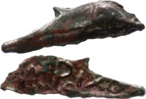 Ancient World Olbia APIXO Dolphin Shape Coin V-VI Century BC
Great condition! Bronze