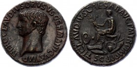 Ancient World Paduan Nero Claudius Drusus AE Cast Sestertius
Æ Cast Paduan Medallion. Unknown maker, circa 19th century AD. NERO CLAVDIVS DRVSVS GERM...