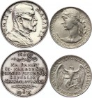Czechoslovakia Lot of 2 Medals 1935 - 1948
T. G. Masaryk. In Memory of the 85th Birthday of the First President of the Czechoslovak Republic Silver 1...