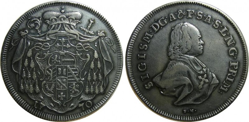 Austria Salzburg Taler 1770
Dav# 1259; Salzburg-Erzbistum - Sigismund III. v.Sc...