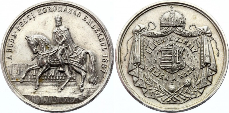 Hungary Silver Medal 1867 Coronation in Budapest
Franz Joseph I Coronation in B...