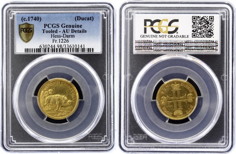 German States Hessen-Darmstadt Dukat 1740 PCGS AU
Ludwig VIII., 1739-1768. Duka...