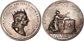 German States Prussia Sivler Medal 1786 on Friedrich II Death
Olding# 756. By Loos. Friedrich II (1740-1786).