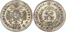 German States Regensburg 2 Taler 1705 -1711
Dav. 2607, Beckenbauer 6104. Joseph I. Munzmeister J.M. Federer. Silver, AUNC with remains of mint luster...