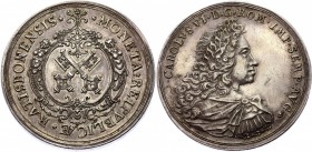 German States Regensburg 2 Taler 1711-1740 (ND) RR
Dav. 2611, Beckenbauer 6106. Karl VI. Ratisbonensis Moneta Repvblicae. Carol VI. Silver, AUNC with...
