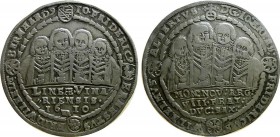German States Sachse-Weimar Old Line Duchy Taler 1610
KM# 1; Silver; Johann Ernst and his seven Brothers