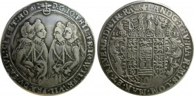 German States Sachsen-Altenburg Taler 1615 WA
KM# 14; Silver; Johann Philipp, Friedrich, Johann Wilhelm and Friedrich Wilhelm II.