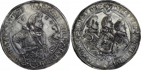 German States Sachsen-Altenburg Taler 1624
Dav# 7371; Johann Philipp, Friedrich, Johann Wilhelm und Friedrich Wilhelm II., 1603-1625. Taler 1624 Saal...
