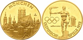 Germany Gold Medal 1972
Olympic Games in Munchen. Proof. Rare. Gold, 49.05g.