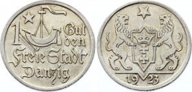 Danzig Gulden 1923
KM# 145; Silver, AUNC with scratches.