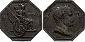 France Octagonal Token 1804-14 First Empire
Bramsen# 923; Octagonal token, imperial Freight forwarding, kicks Notre-Dame of Victories in Paris, AE 31...