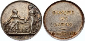 France Jeton Banque de Rouen 1817 RR
15 AOÛT 1817. Silver, Rare. Nice patina.