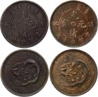 China - Chingkiang Lot of 2 Coins 1905
Y# 78.2