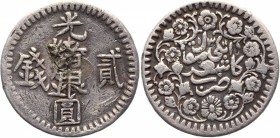 China - Kashgar 2 Miscals 1893
Y# 17;Silver 6,9g.; Rare