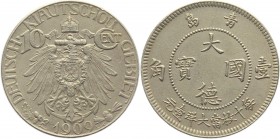 China - Kiautchou 10 Cents 1909
Zeno#18916; Copper-Nickel 3,92g.