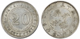 China - Kwangsi 20 Cents 1926 (15 Year) Error / Alignment 50°
Y# 415b; Silver 5.26g; aUNC