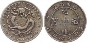 China - Szechuan 10 Cents 1898
Y# 235;Silver 2,7g.; Rare