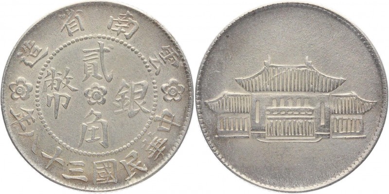 China - Yunnan 20 Cents 1949
Y# 493; Silver 5,42g.