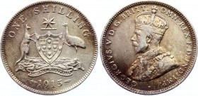Australia 1 Shilling 1915
KM# 26; Silver; George V