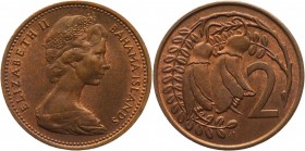 New Zealand 2 Cents 1967 Error Mule with Bahamas
KM# 33; Bronze 4,21g.; UNC