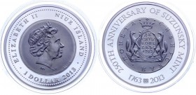 Niue Island 1 Dollar 2013
Silver Proof; Suzunsky Mint; Mintage 1000 - Rare official coin! Price in Krause = 100$. 1 Oz 999 Silver