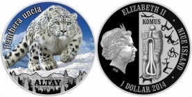 Niue Island 1 Dollar 2014
Altay - Snow Leopard Irbis; Proof, 1000 Mintage