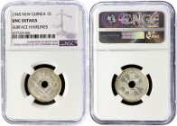 New Guinea 1 Shilling 1945 NGC UNC Details
KM# 8; Silver; George VI