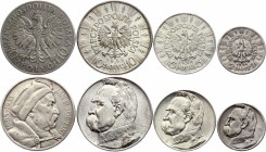Poland Lot of 4 Coins 1933 -1936
Pilsudski & Sobieski. Silver, XF-AUNC.