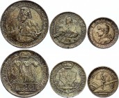 San Marino Lot of 3 Coins 1932
5 10 20 Lire 1932; KM# 9,10,11; Silver; Nice Toning; With Amazing Original Box