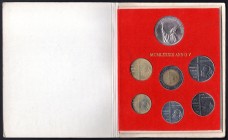Vatican Set of 7 Coins 1983 Anno V
With Silver; GIOVANNI PALOLO II; In Original Package