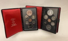 Canada Lot of 2 Full Sets 1977 - 1978
Each Set Contains: 1 5 10 25 50 Cents & (x2) Dollar 1977, 1978; With Silver; Comes in Amazing Original Boxes