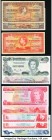 An Assortment of World Notes Including Examples from Bahamas, Barbados, Belize, Bermuda, Cayman Islands, and East Caribbean States. Very Good to Crisp...