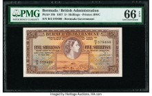 Bermuda Bermuda Government 5 Shillings 1.5.1957 Pick 18b PMG Gem Uncirculated 66 EPQ. 

HID09801242017

© 2020 Heritage Auctions | All Rights Reserved...