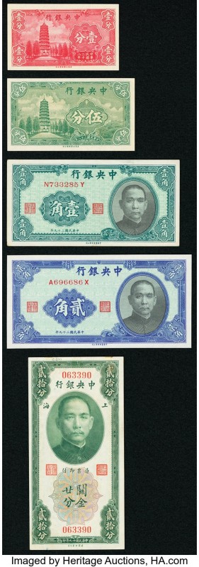 A Variety of Issues from the Central Bank of China. Very Good or Better. 

HID09...