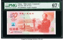 China People's Bank of China 50 Yuan 1999 Pick 891 Commemorative PMG Superb Gem Unc 67 EPQ. 

HID09801242017

© 2020 Heritage Auctions | All Rights Re...