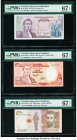 Colombia Banco de la Republica 10; 100 Pesos Oro; 5000; 10,000 (3) Pesos 7.8.1980; 12.10.1985; 2015; 2015 (ND 2016) (3) Pick 407g; 426b; 459a; 460 (3)...