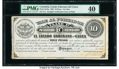 Colombia Billete del Estado 10 Pesos 18.2.1882 Pick S143a PMG Extremely Fine 40. Stained.

HID09801242017

© 2020 Heritage Auctions | All Rights Reser...