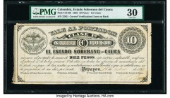 Colombia Billete del Estado 10 Pesos 15.4.1882 Pick S143b PMG Very Fine 30. Minor edge damage; annotations.

HID09801242017

© 2020 Heritage Auctions ...