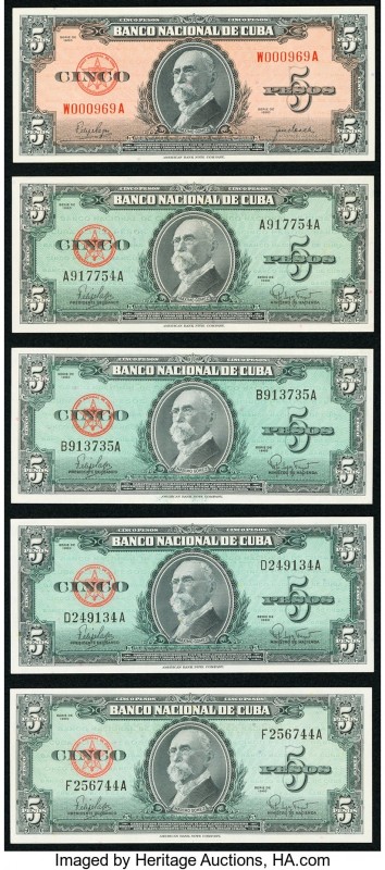 A Varied Selection of Eleven Notes from Cuba. Crisp Uncirculated or Better. 

HI...