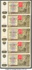 Czechoslovakia Slovenska Republika 1000 Korun 25.11.1940 Pick 56s Group of 5 Specimen Very Fine-Extremely Fine. All examples are cancelled perforated....