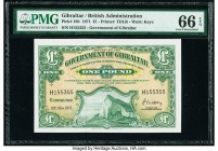 Gibraltar Government of Gibraltar 1 Pound 20.11.1971 Pick 18b PMG Gem Uncirculated 66 EPQ. 

HID09801242017

© 2020 Heritage Auctions | All Rights Res...