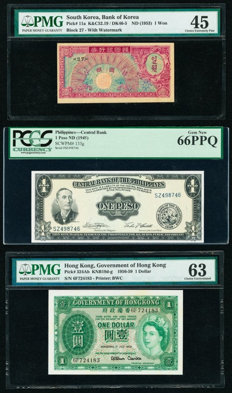 Hong Kong Government of Hong Kong 1 Dollar 1.7.1959 Pick 324Ab KNB19 PMG Choice ...
