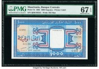 Mauritania Banque Centrale de Mauritanie 1000 Ouguiya 28.11.1996 Pick 7h PMG Superb Gem Unc 67 EPQ. 

HID09801242017

© 2020 Heritage Auctions | All R...