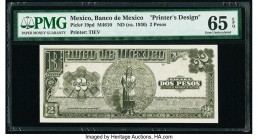 Mexico Banco de Mexico 2 Pesos ND (ca. 1930) Pick 19pd M4610 Printer's Design PMG Gem Uncirculated 65 EPQ. 

HID09801242017

© 2020 Heritage Auctions ...